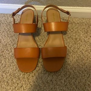 Old Navy brown leather sandals NWOT